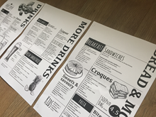 Menukaart ontwerp Hometown